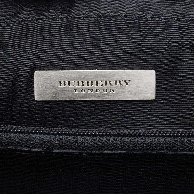 Burberry Nova Check Leather Canvas Handbag in Very Good Condition