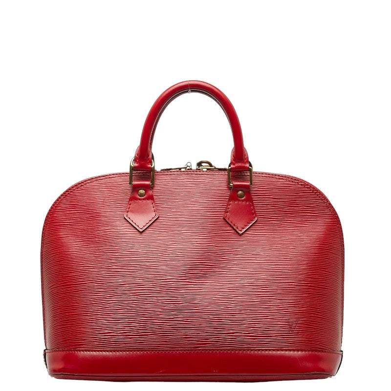 Louis Vuitton Epi Alma PM  Leather Handbag M52147 in Fair condition