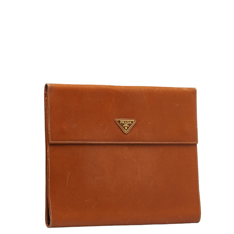 Prada Saffiano Leather Notebook Cover Leather Notebook Cover in Fair condition