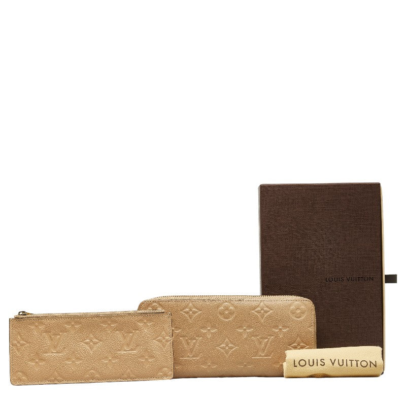 Louis Vuitton Monogram Empreinte Clemence Wallet Long Wallet Leather M60173 in Fair condition