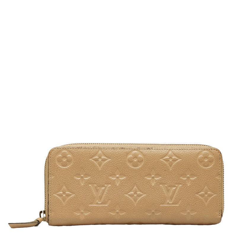 Louis Vuitton Monogram Empreinte Clemence Wallet Long Wallet Leather M60173 in Fair condition