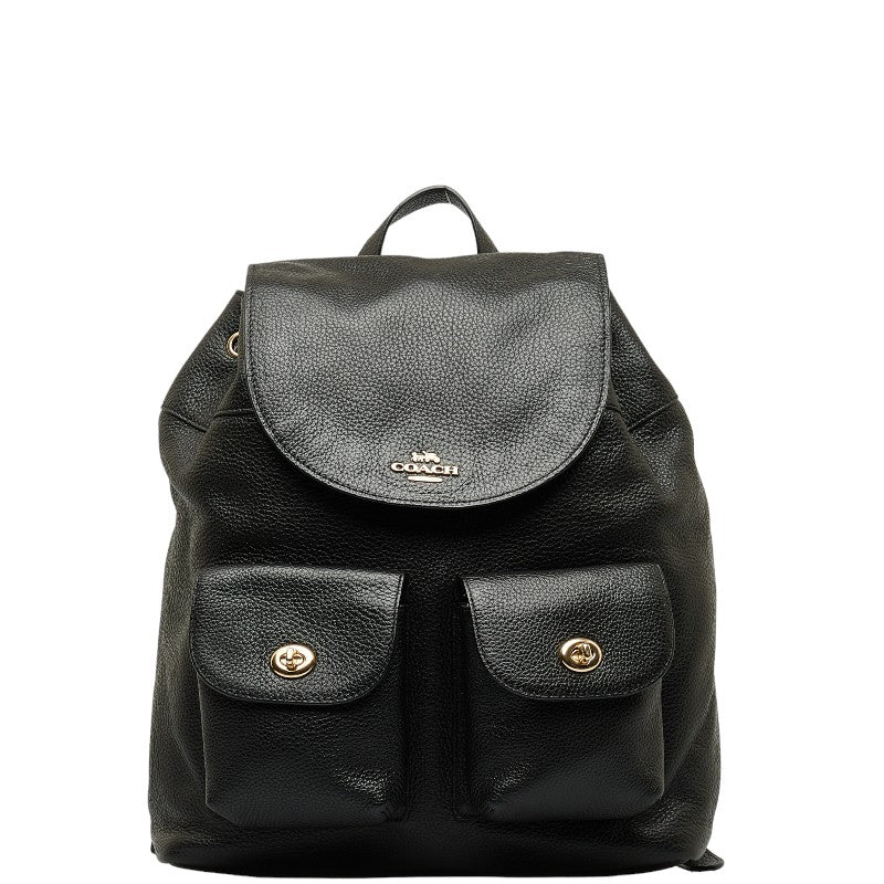 Coach Leather Backpack F29008 Black in Great Condition