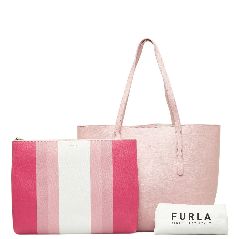 Furla Leather Logo Tote Bag in Very Good Condition