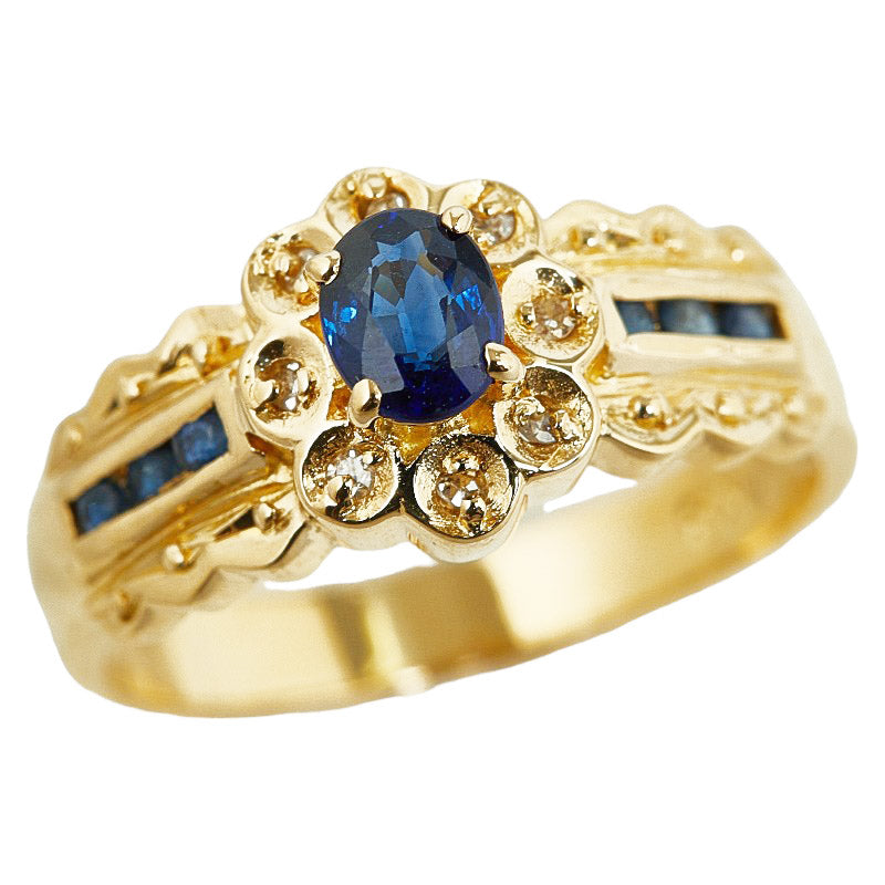 18k Gold Sapphire Ring