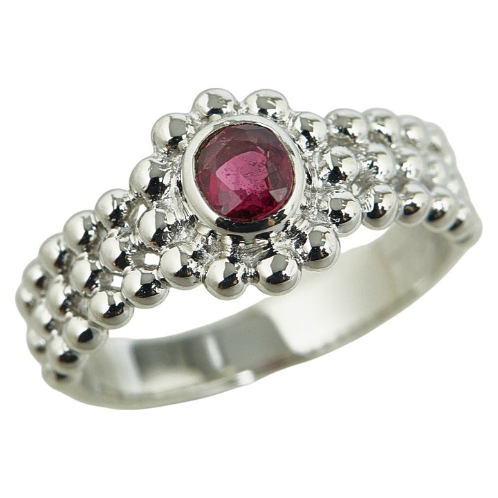 Pt900 Platinum Ruby 0.40ct Ring in Great Condition