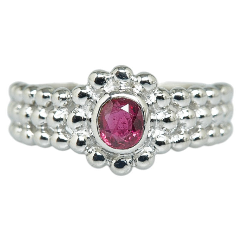 Pt900 Platinum Ruby 0.40ct Ring in Great Condition