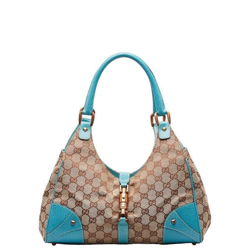 Gucci GG Canvas Jackie Shoulder Bag Canvas Shoulder Bag 124407 in Good condition