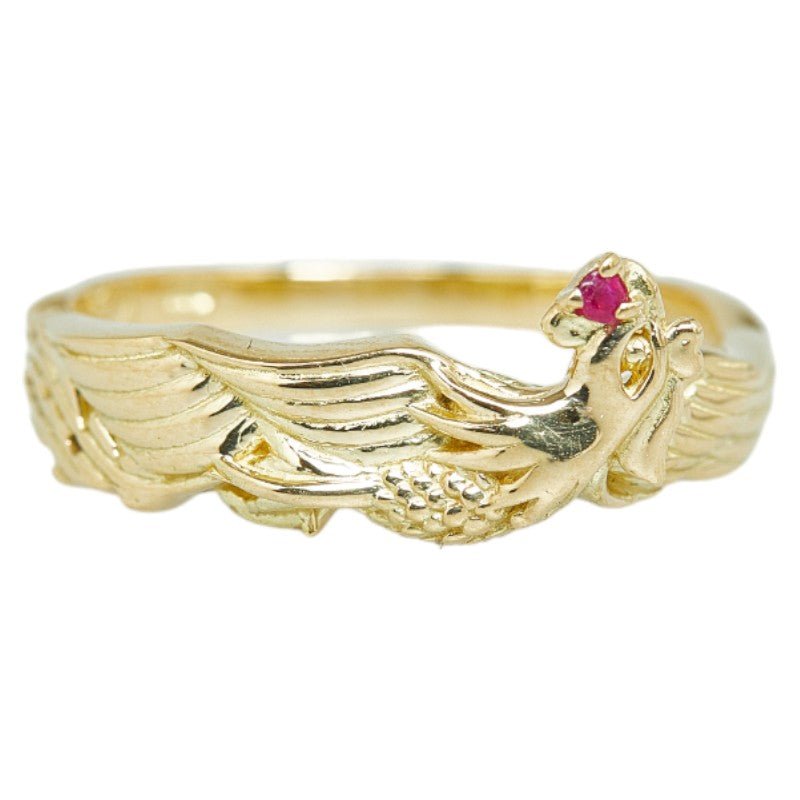 [LuxUness] 18k Gold Ruby Chicken Ring Metal Ring in Excellent condition