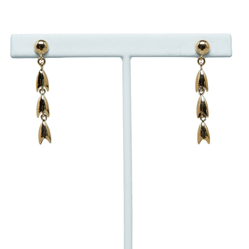 [LuxUness] 18k Gold Dangle Earrings Metal Earrings in Excellent condition