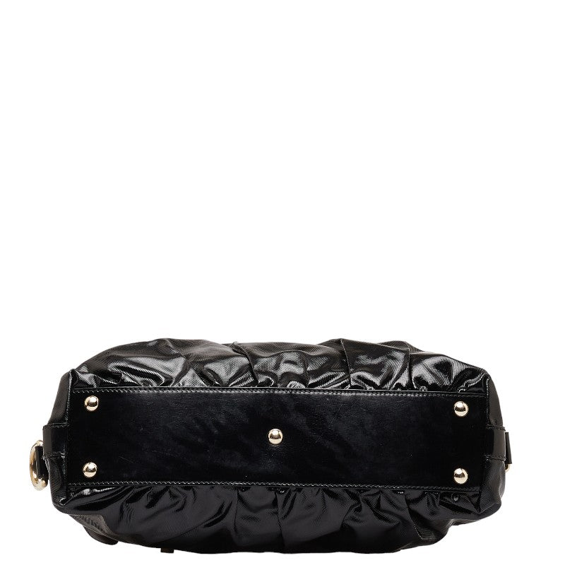 Gucci Bamboo Handbag 2WAY Black PVC