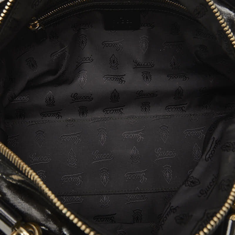 Gucci Bamboo Handbag 2WAY Black PVC