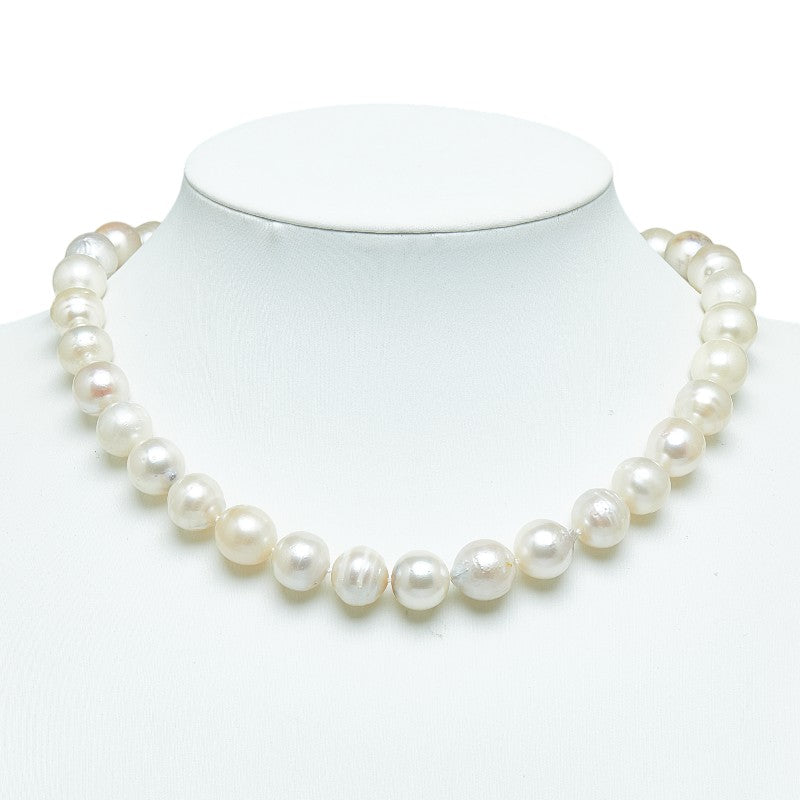 [LuxUness] 14k Gold Classic Pearl Necklace Natural Material Necklace in Good condition