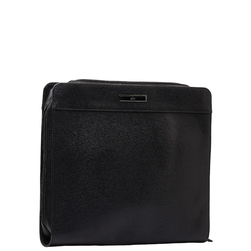 Gucci Leather Business Briefcase Black in Very Good Condition