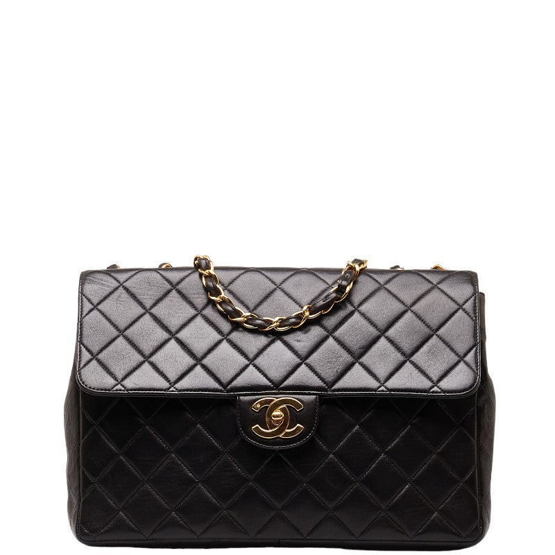 Jumbo Quilted Leather Single Flap Bag