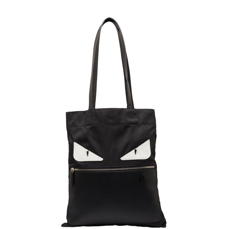 Fendi Monster Bugs Nylon Leather Tote Bag