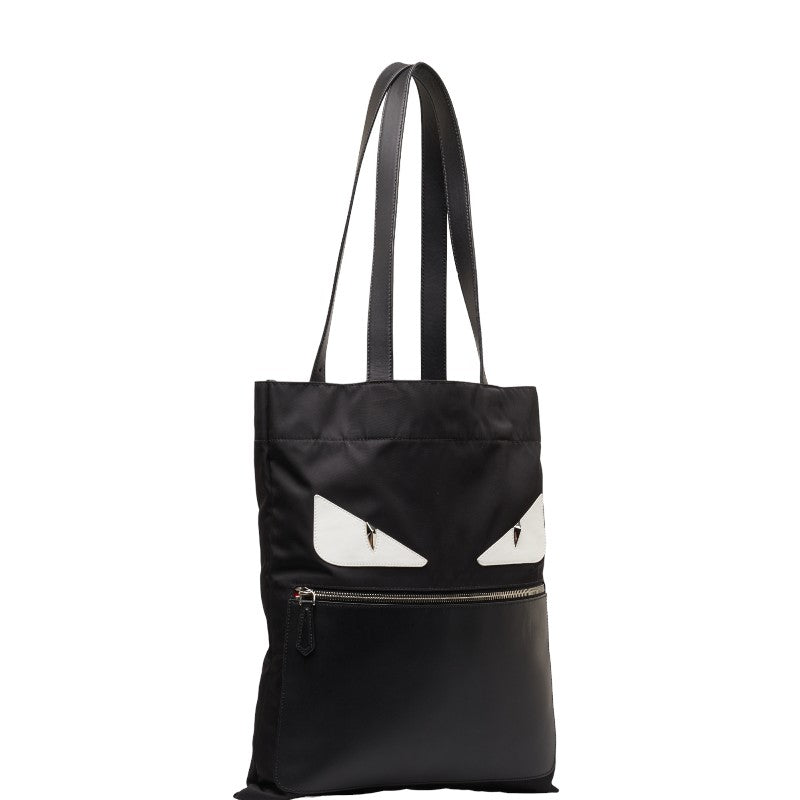 Fendi Monster Bugs Nylon Leather Tote Bag