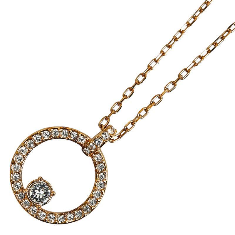 Swarovski Rhinestone Circle Necklace 5202446 Rose Gold Plated in Great Condition