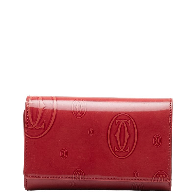 Patent Leather Happy Birthday Flap Wallet L3000347
