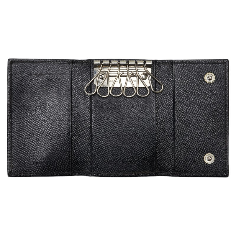 Prada Saffiano Leather Key Case 6 Hooks M25U