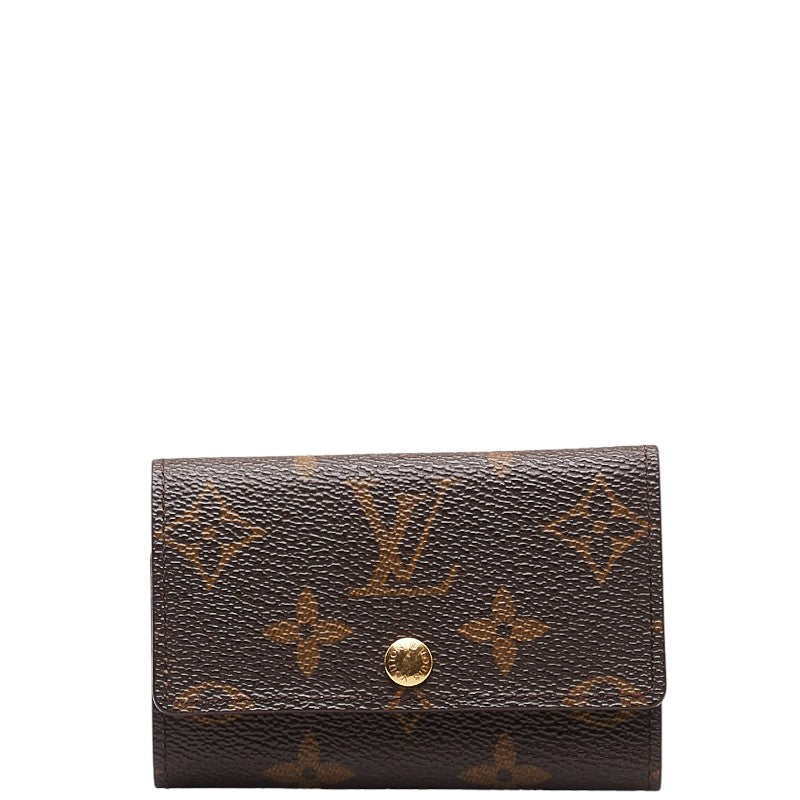 Louis Vuitton Monogram Multicles 6 Key Case M62630 Brown PVC Leather in Very Good Condition