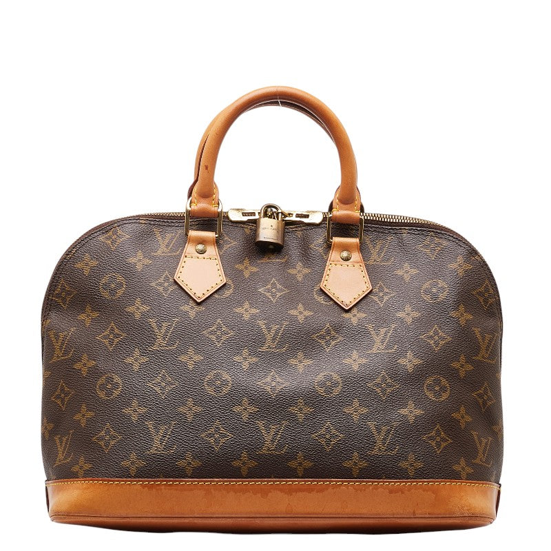 Louis Vuitton Monogram Alma PM Handbag Brown