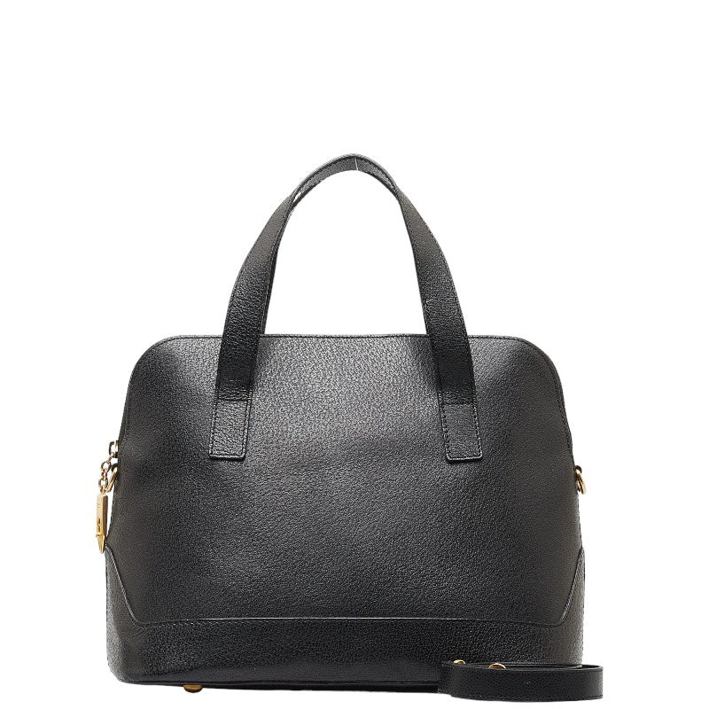 Celine Leather 2WAY Handbag Black