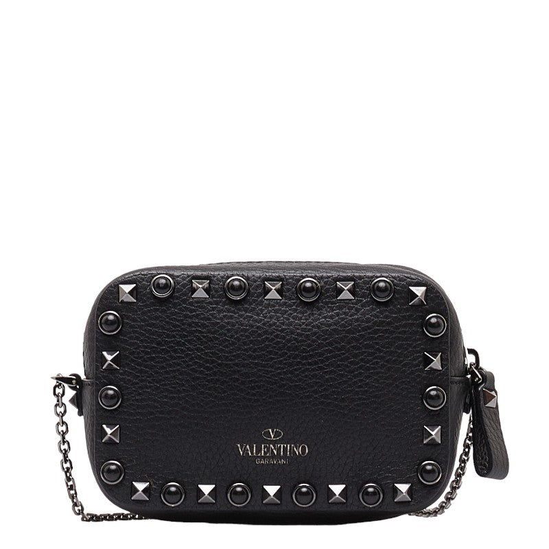 Valentino Leather Studded Mini Shoulder Bag in Very Good Condition