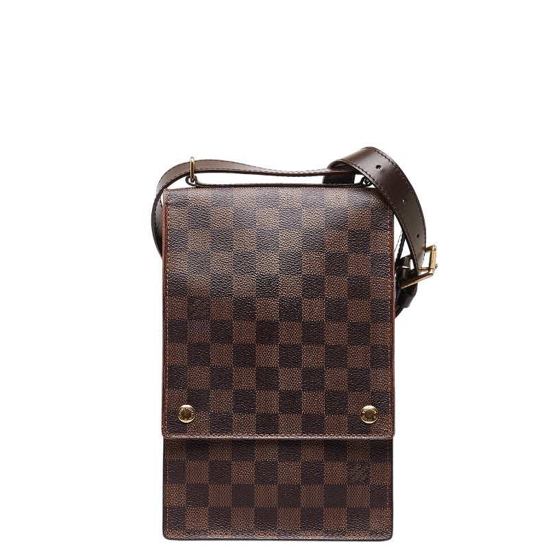 Louis Vuitton Damier Ebene Portobello Canvas Shoulder Bag N45271 in Good condition