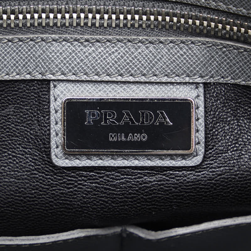 Prada Leather Triangle Logo Handbag