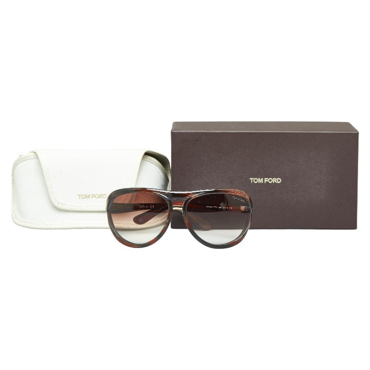 Tom Ford Butterfly Sunglasses TF72 Brown Plastic in Very Good Condition