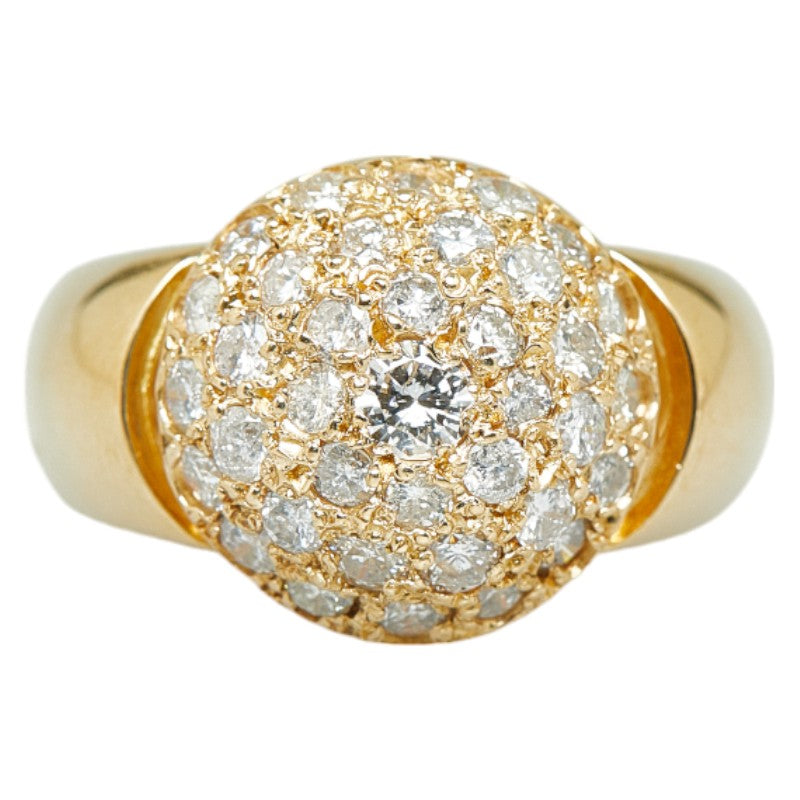 K18YG Yellow Gold Diamond 1.50ct Ring in Excellent Condition