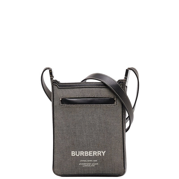 Burberry Mini Crossbody Bag Canvas Leather