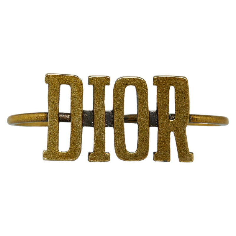 Dior Logo Gold Plated Ring in Very Good Condition