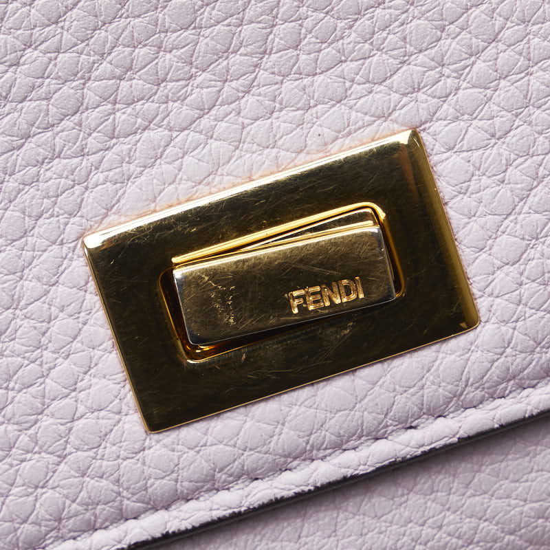 Fendi Peekaboo Leather Long Wallet 8M0427 Pink Gold in Good Condition