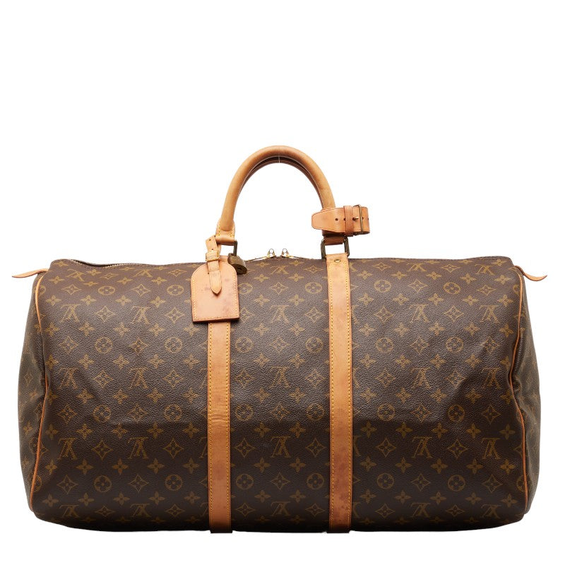Louis Vuitton Monogram Keepall 55 Canvas Travel Bag M41424 in Fair condition