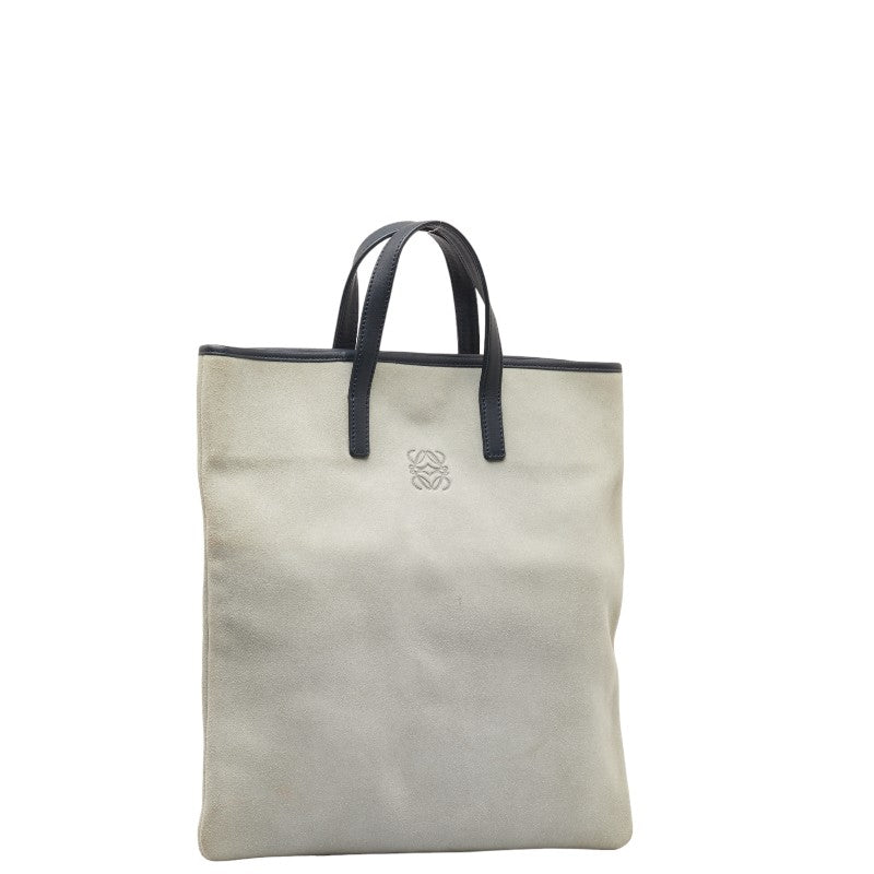 Loewe Suede Leather Anagram Tote Bag