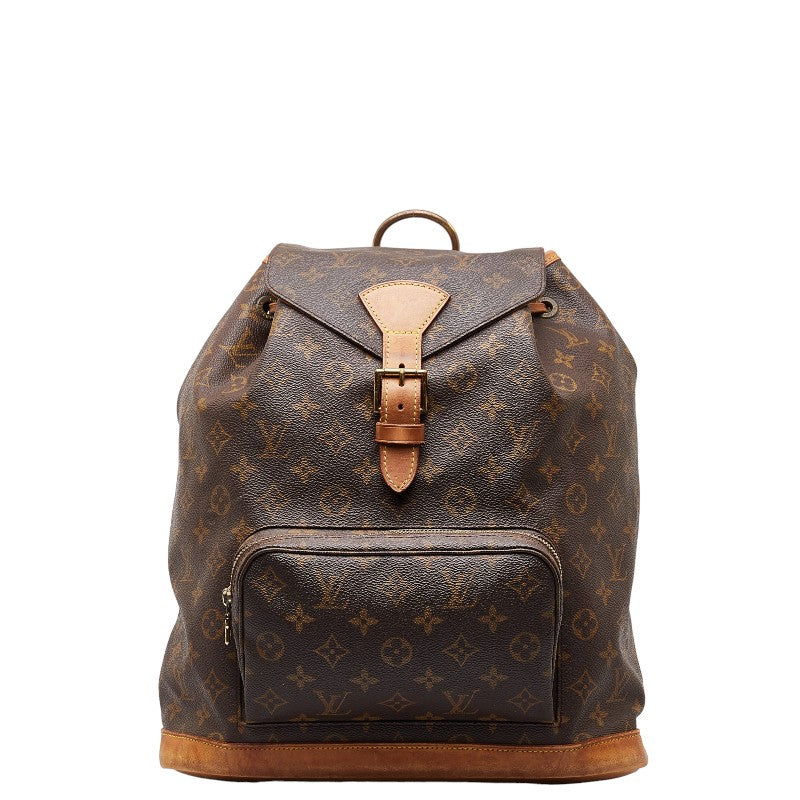 Louis Vuitton Monogram Montsouris GM  Canvas Backpack M51135 in Fair condition