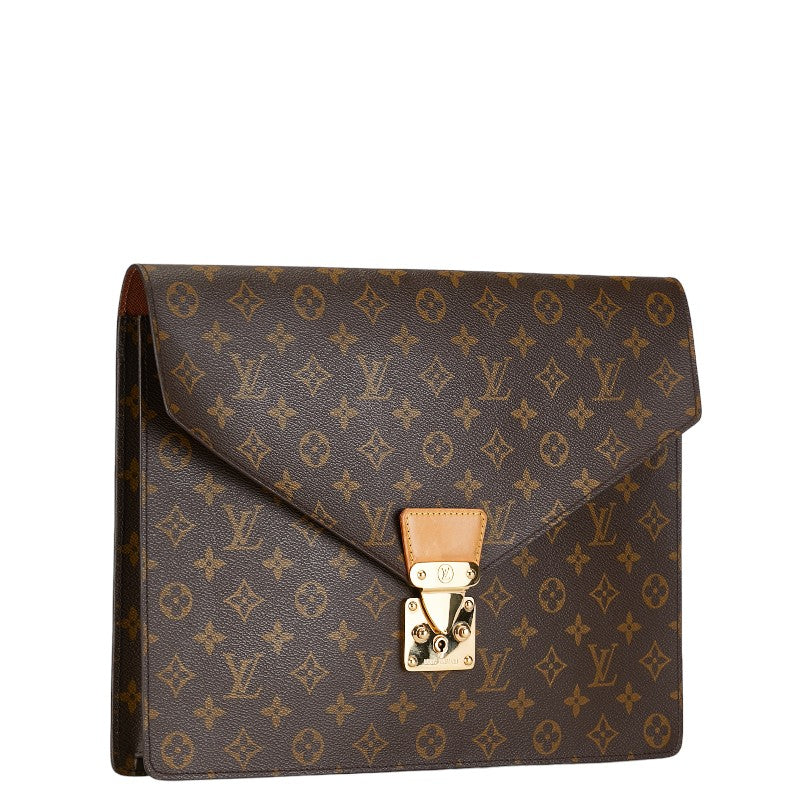 Louis Vuitton Porte Documents Senatur Canvas Business Bag M53335 in Good condition