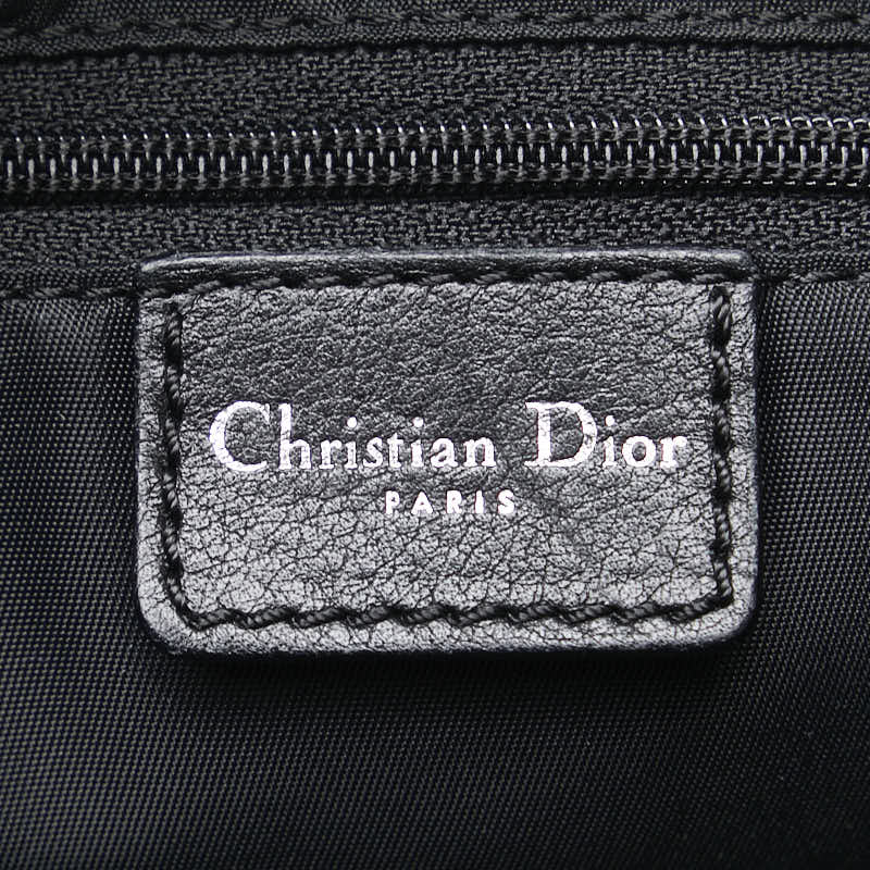 Dior Trotter Logo Canvas Leather Handbag in Very Good Condition