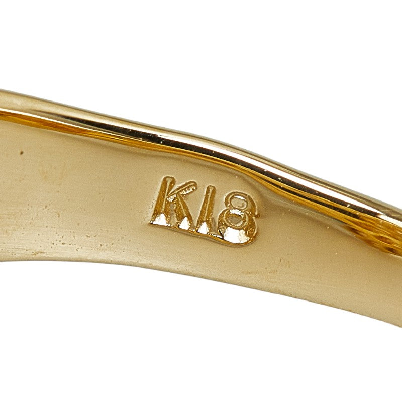 K18YG Yellow Gold Diamond Ring 0.79ct 12号