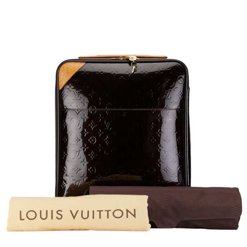 Louis Vuitton Monogram Vernis Pegase 45 Carry-On Suitcase M91277 in Very Good Condition