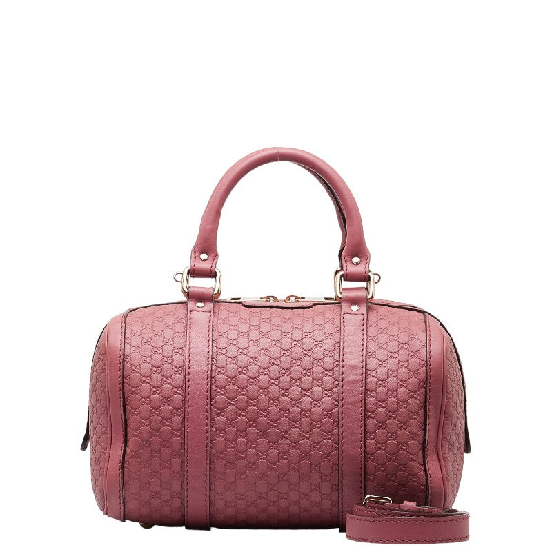 Gucci Guccissima Leather Mini Boston Bag Leather Handbag 269876 in Good condition