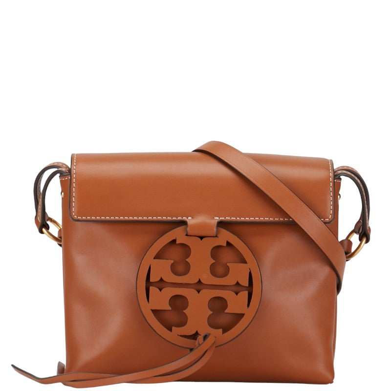 Tory Burch Leather Miller Logo Crossbody Bag  Leather Shoulder Bag in Excellent condition