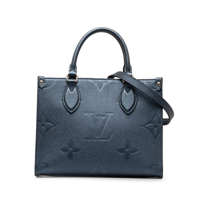 Louis Vuitton On The Go PM Leather Tote Bag M58956 in Excellent condition