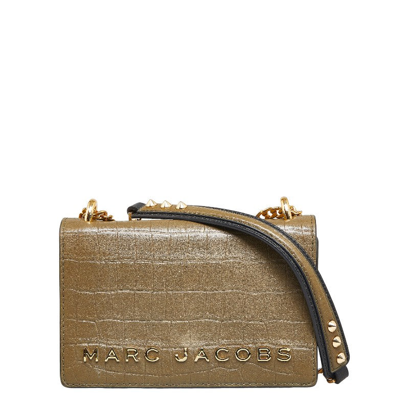 Marc Jacobs Embossed Leather Chain CrossbodyBag Leather Crossbody Bag in Good condition