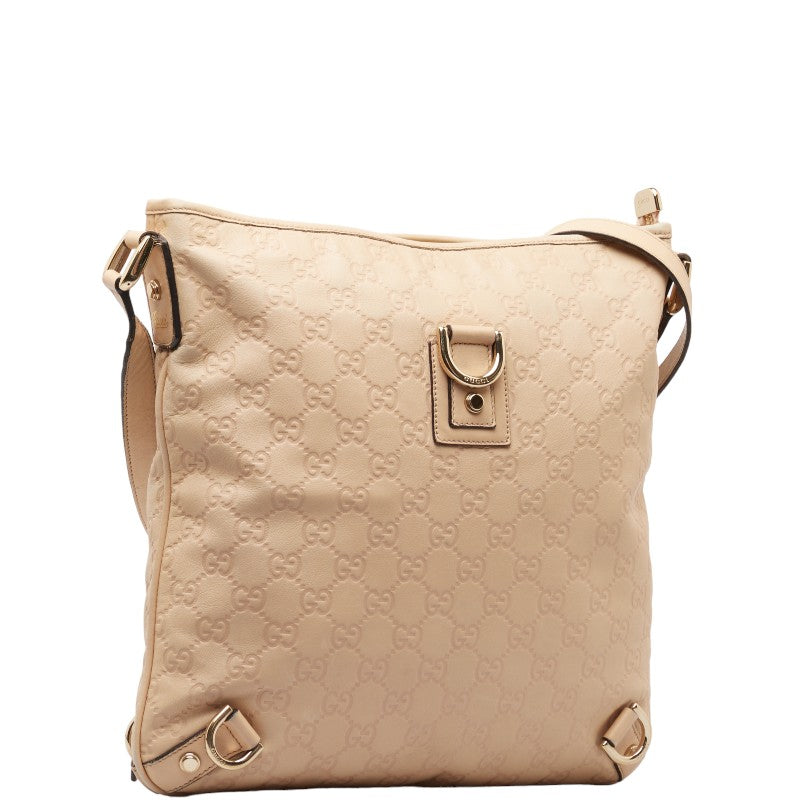 Gucci Leather Abbey Shoulder Bag Beige