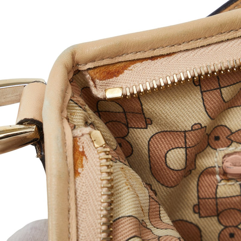 Gucci Leather Abbey Shoulder Bag Beige