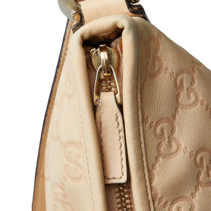 Gucci Leather Abbey Shoulder Bag Beige