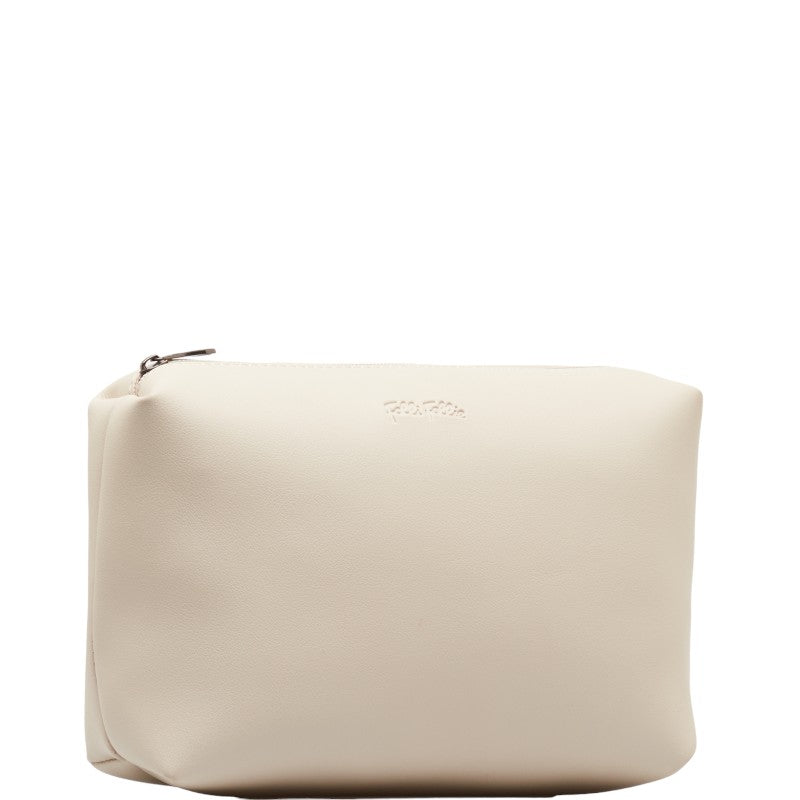 Folli Follie Logo Leather Pouch White