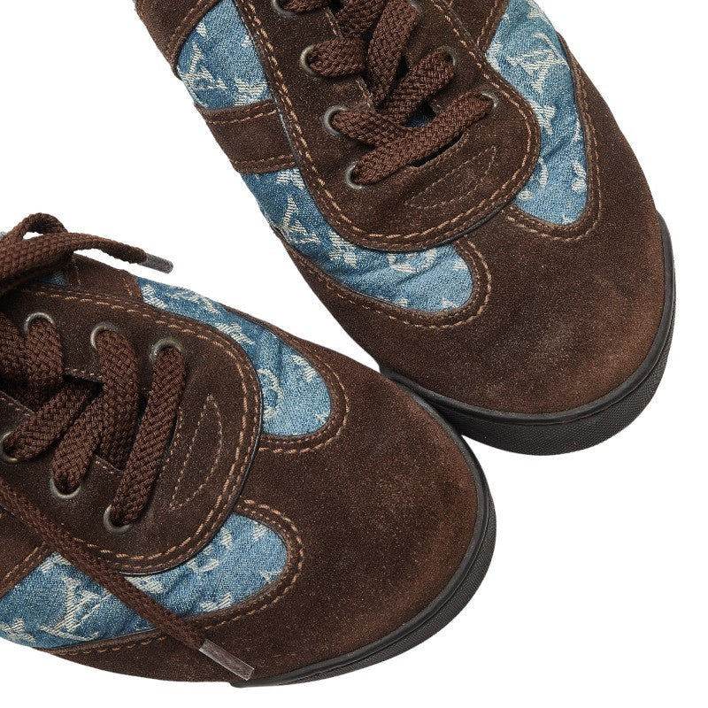 Louis Vuitton Monogram Denim Suede Sneakers